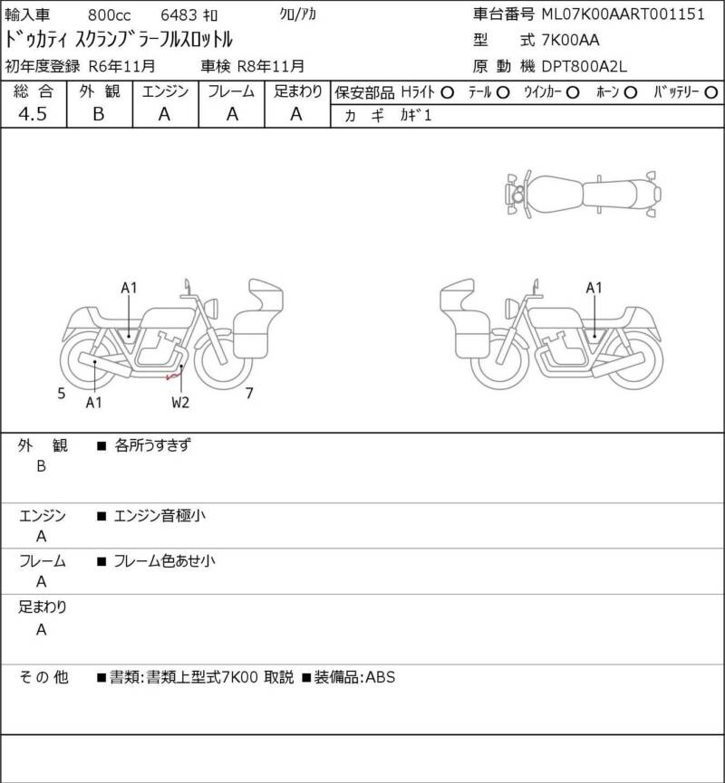 Карта повреждений