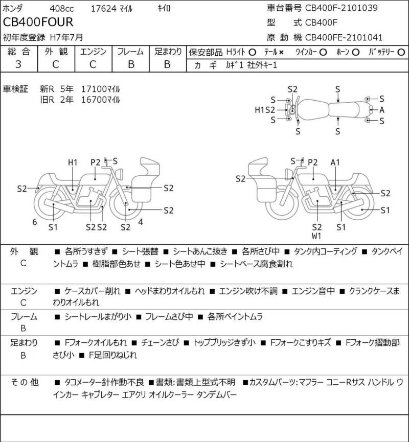 Карта повреждений