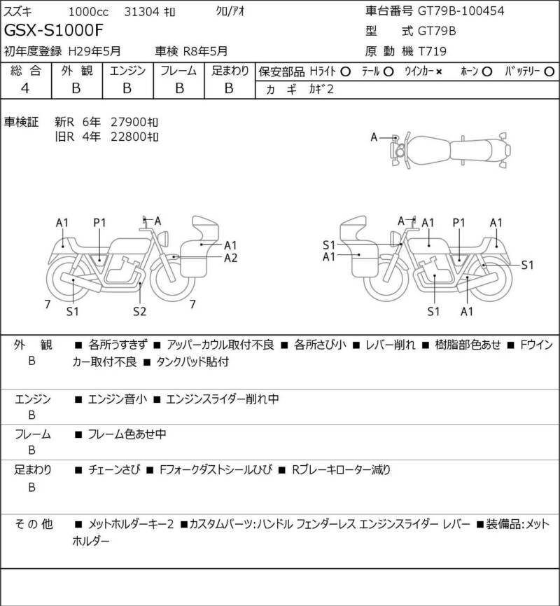 Карта повреждений