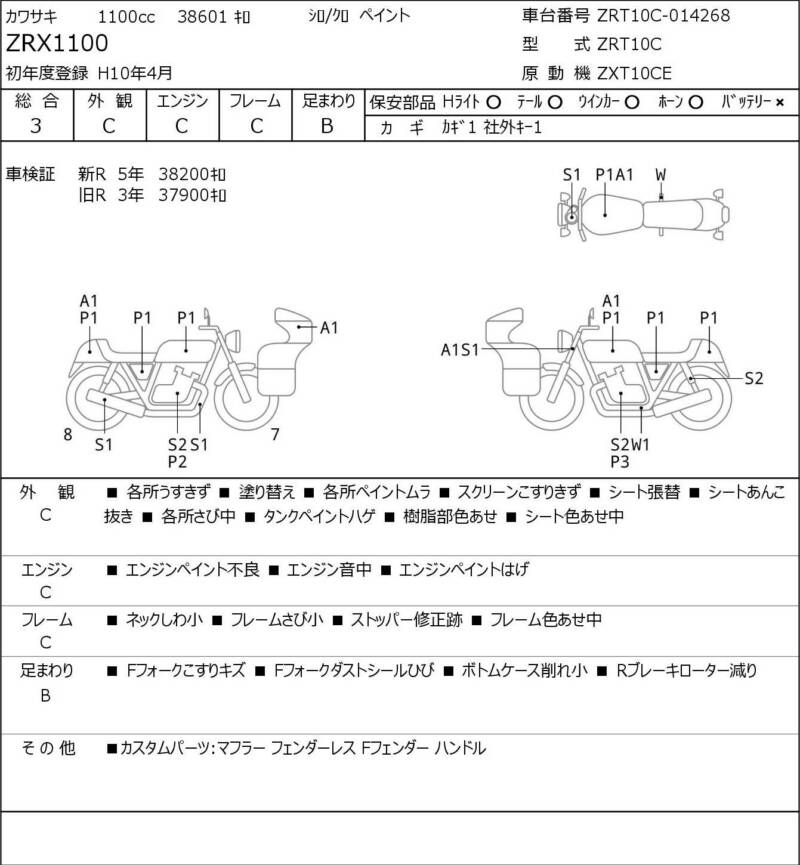 Карта повреждений