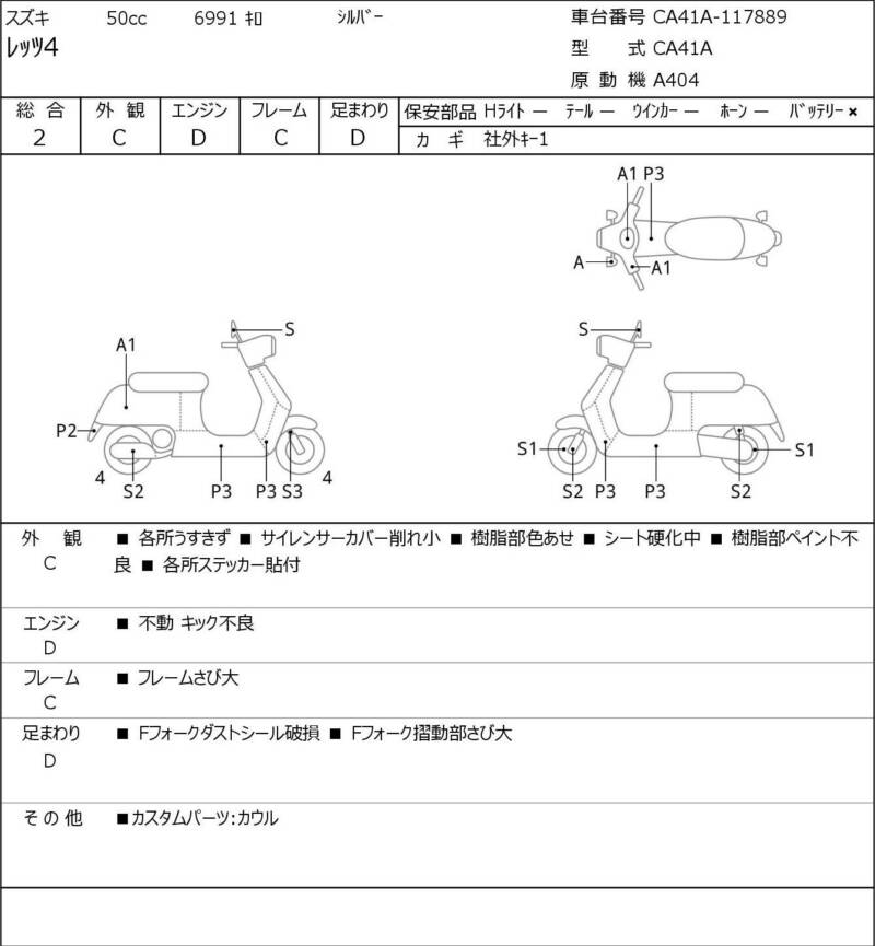 Карта повреждений