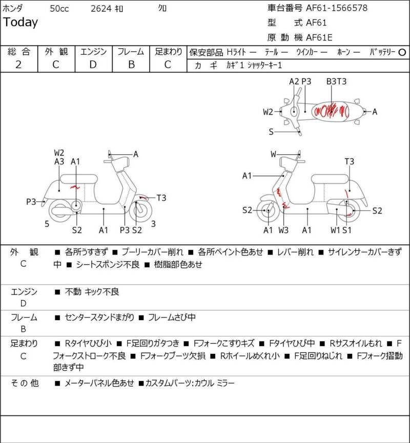 Карта повреждений