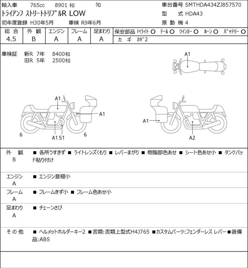 Карта повреждений