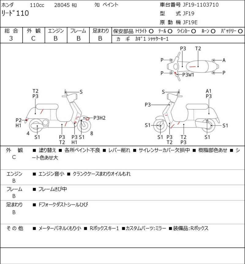 Карта повреждений