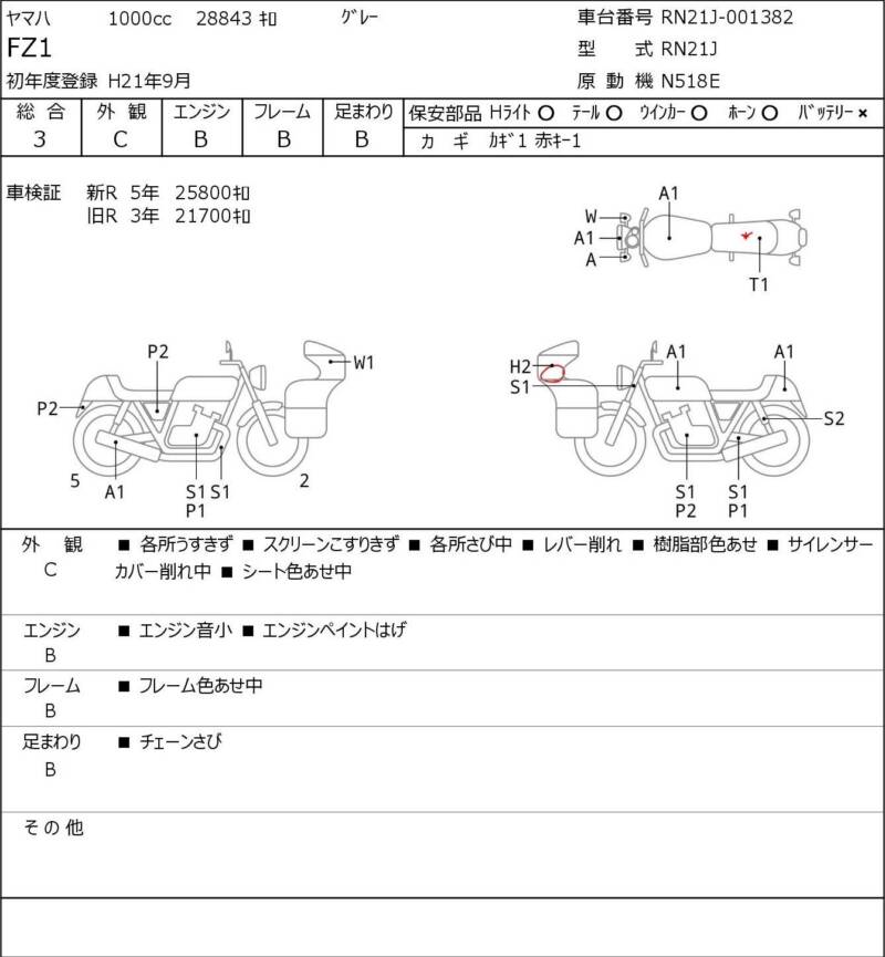 Карта повреждений