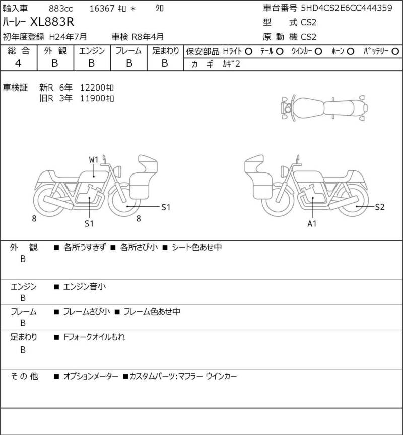 Карта повреждений