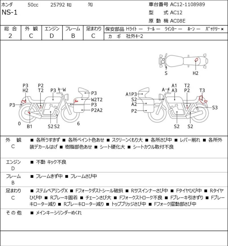 Карта повреждений