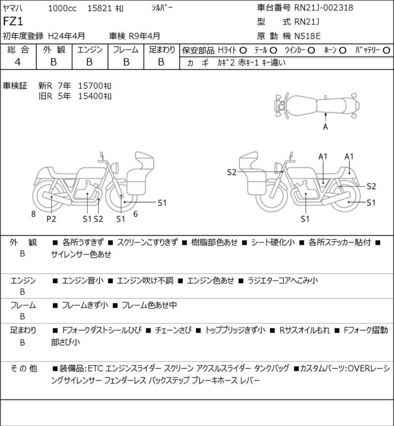 Карта повреждений