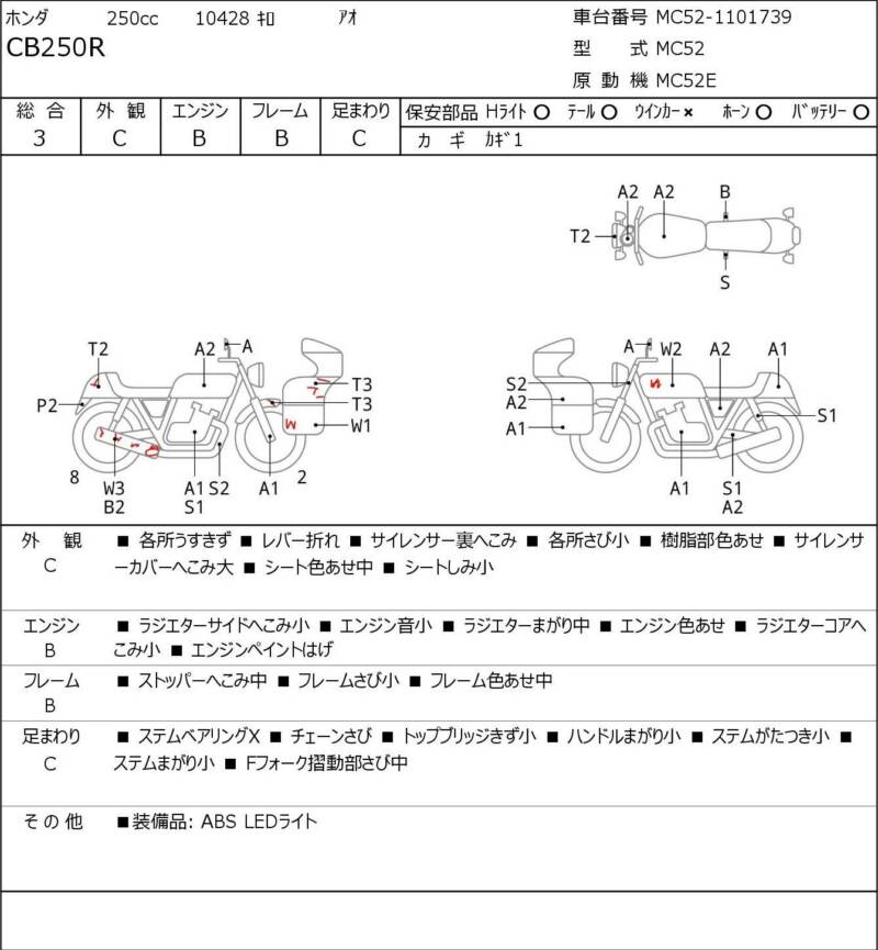 Карта повреждений