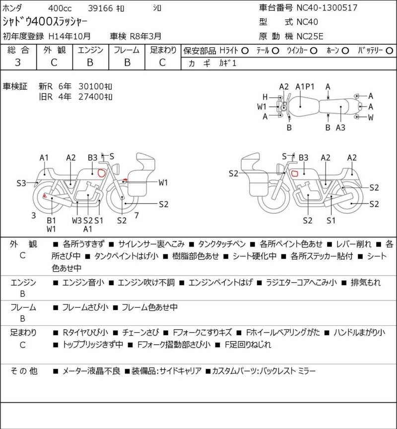 Карта повреждений