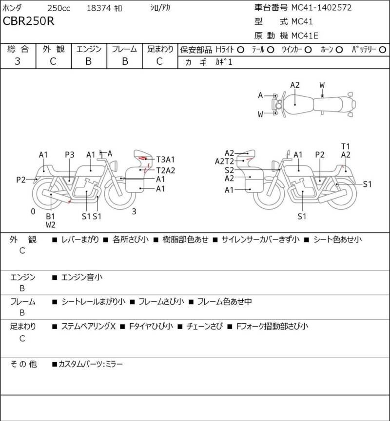 Карта повреждений