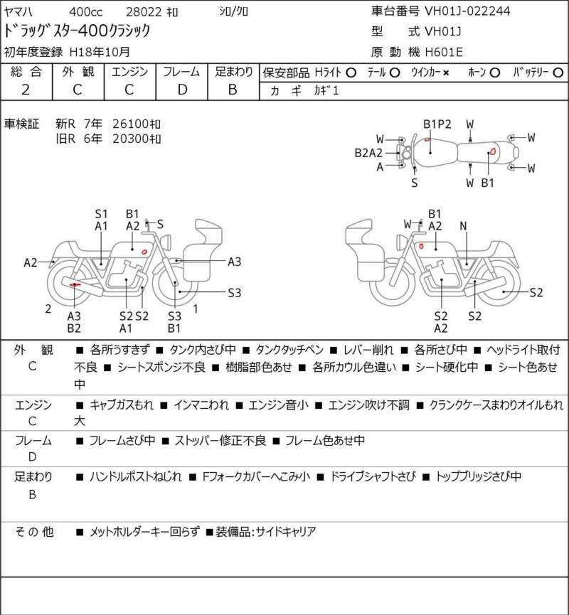 Карта повреждений