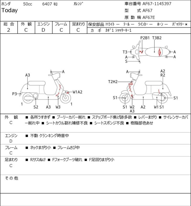 Карта повреждений