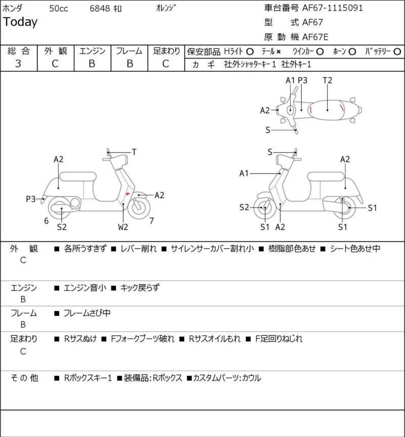Карта повреждений