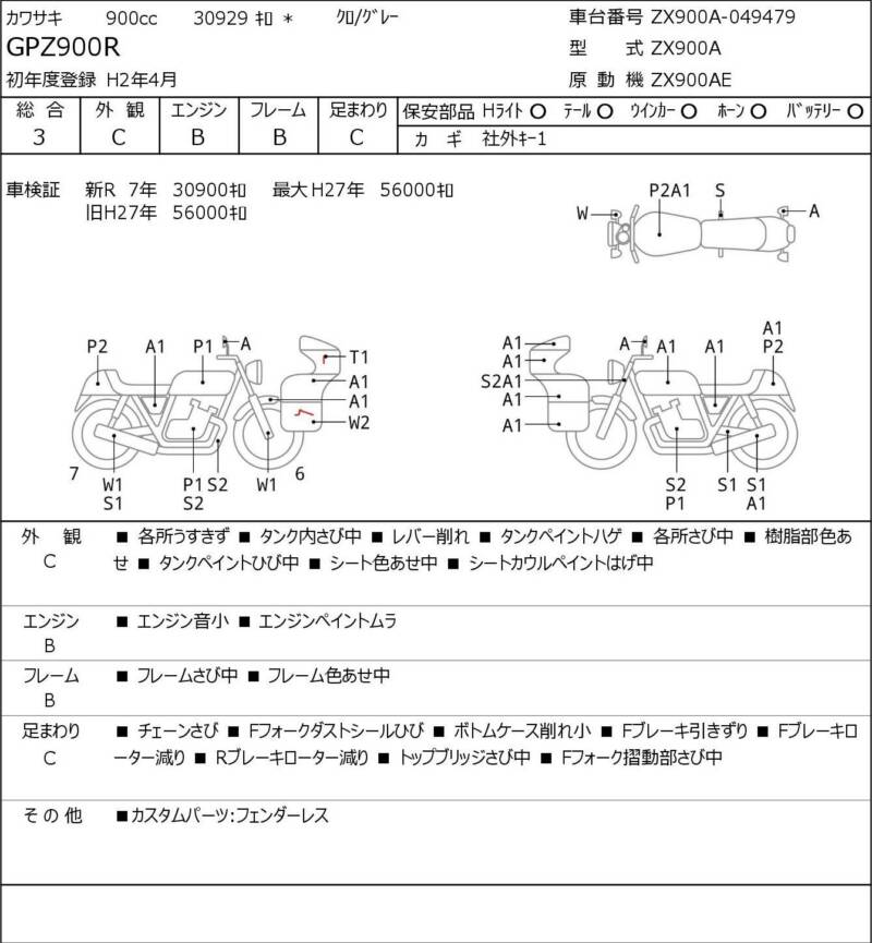 Карта повреждений