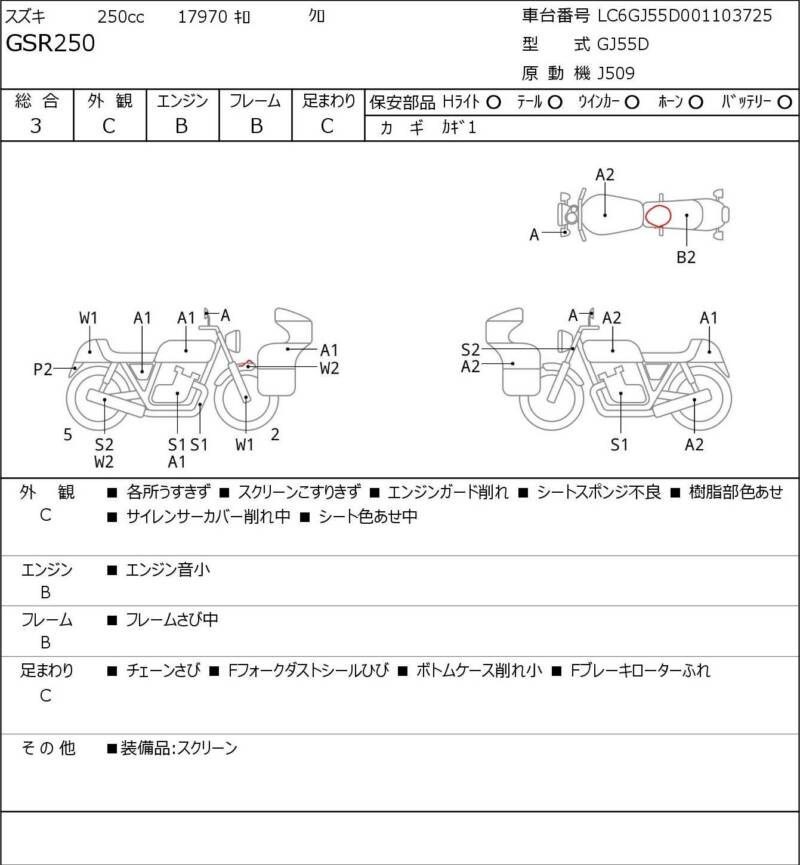 Карта повреждений
