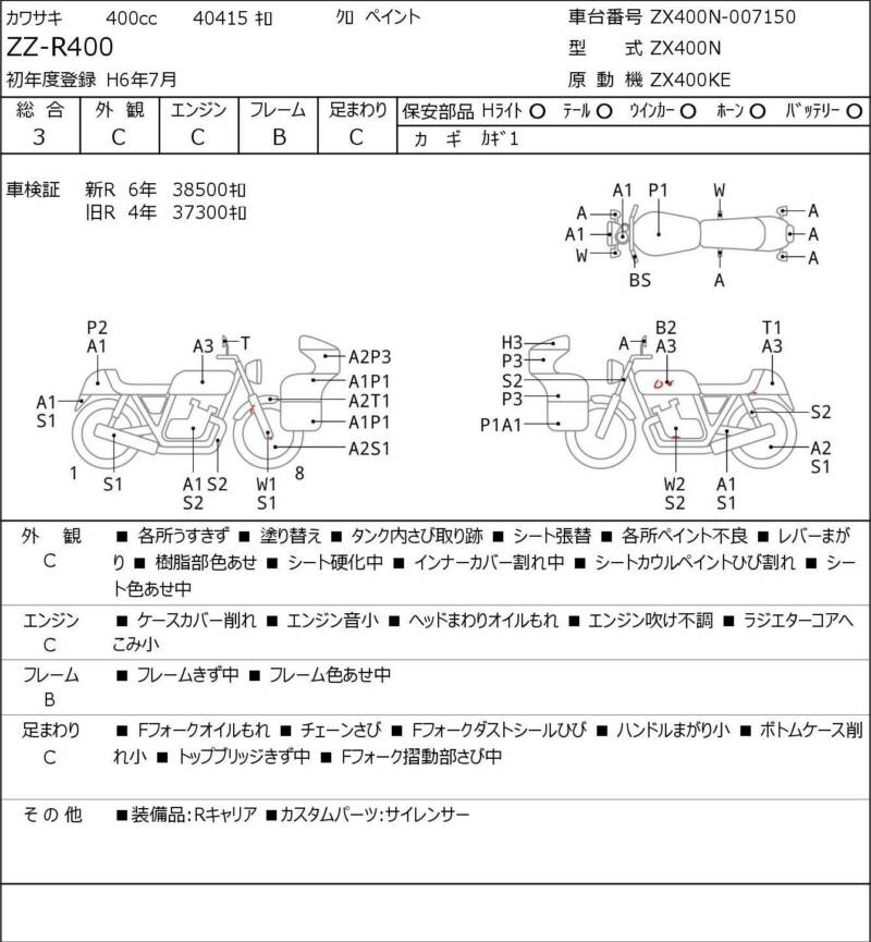 Карта повреждений