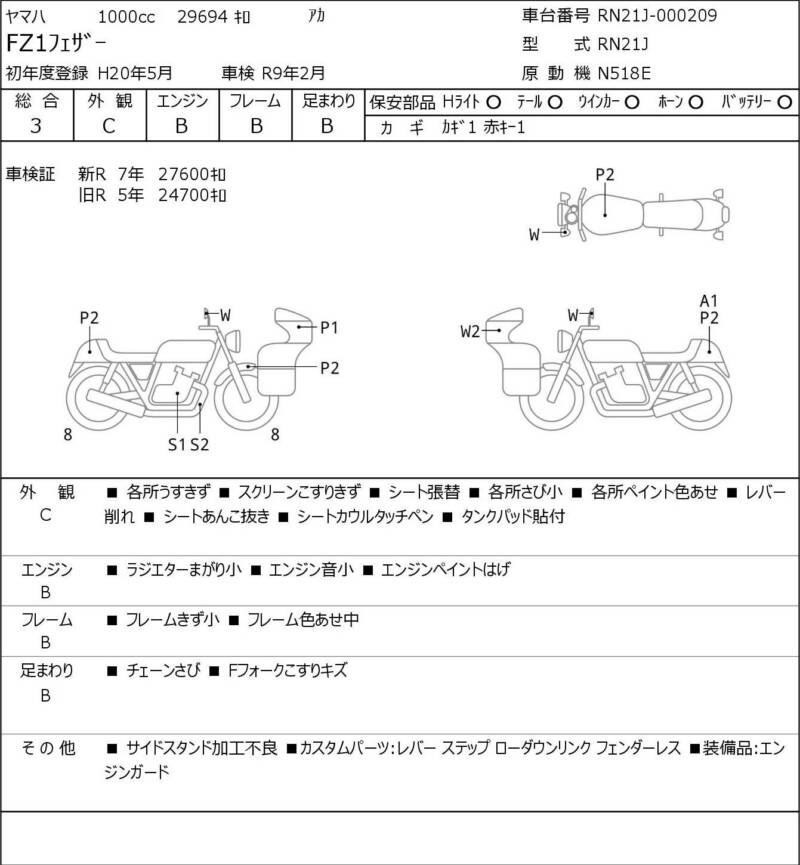 Карта повреждений