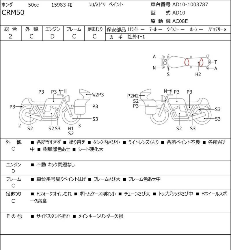 Карта повреждений
