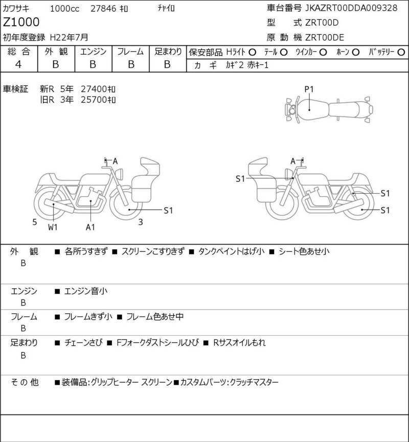 Карта повреждений