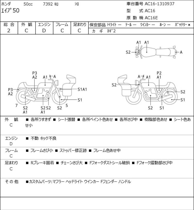 Карта повреждений