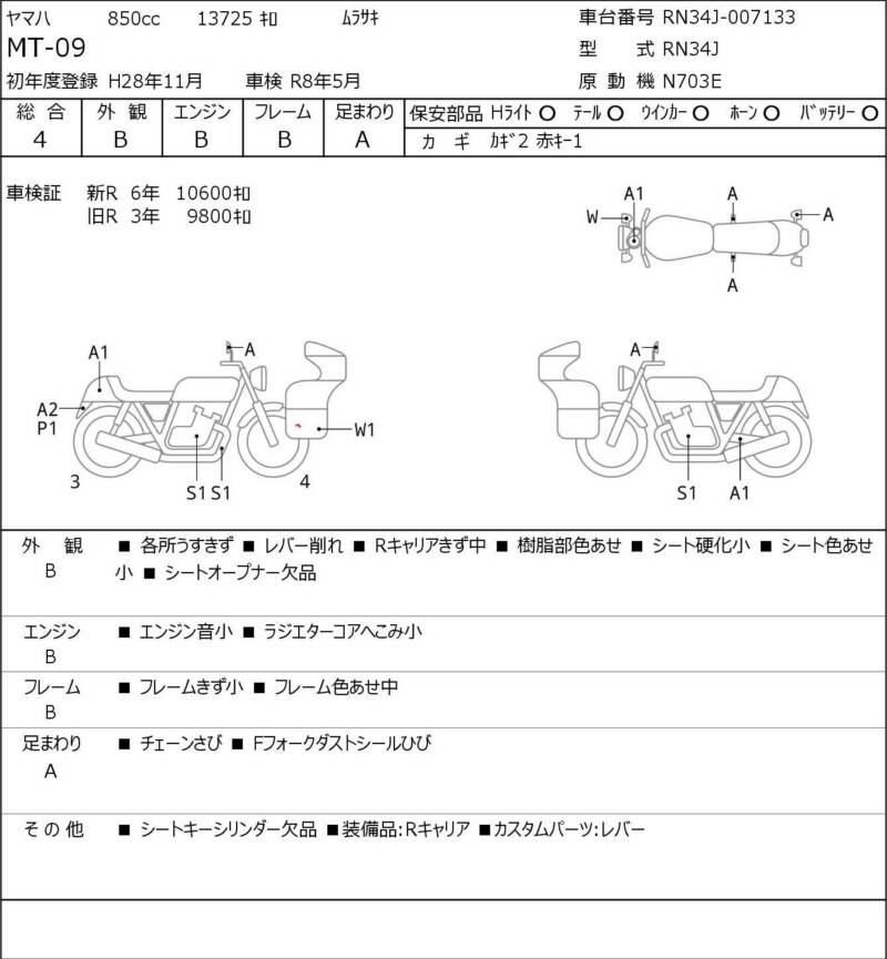 Карта повреждений