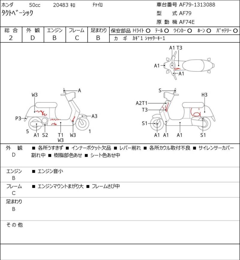 Карта повреждений