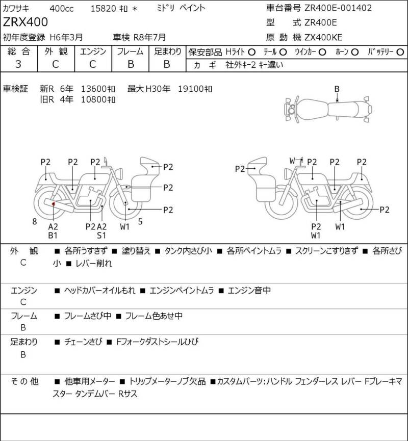 Карта повреждений