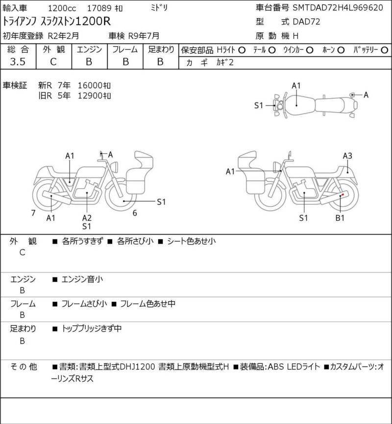 Карта повреждений