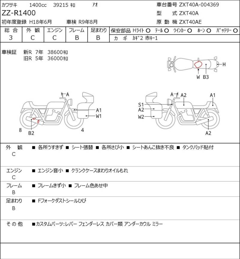 Карта повреждений