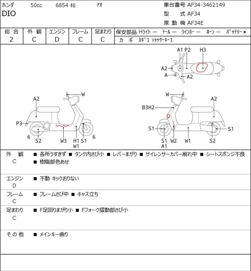 Карта повреждений