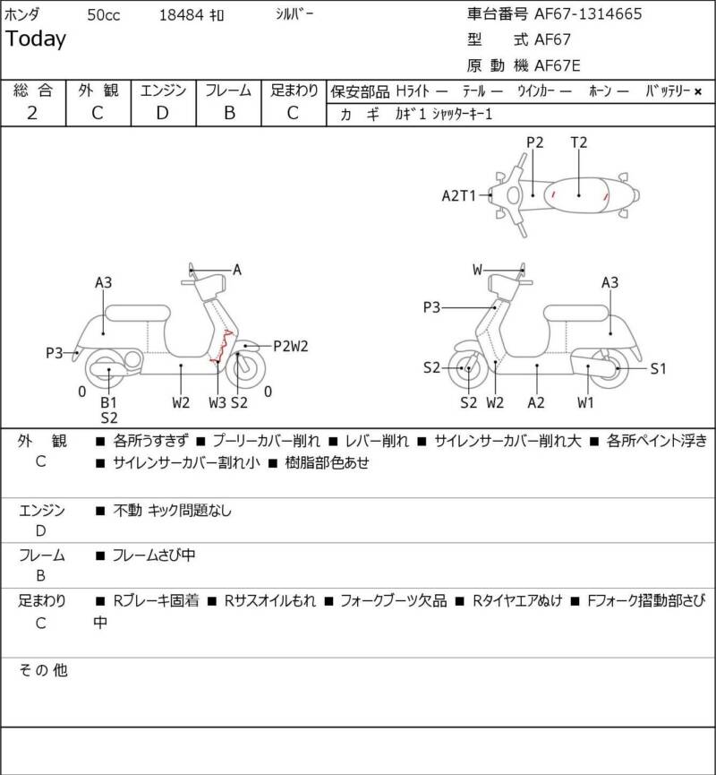 Карта повреждений