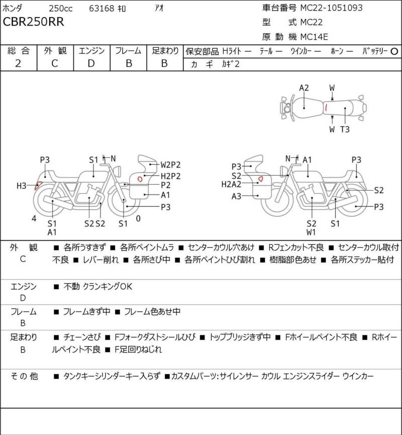 Карта повреждений