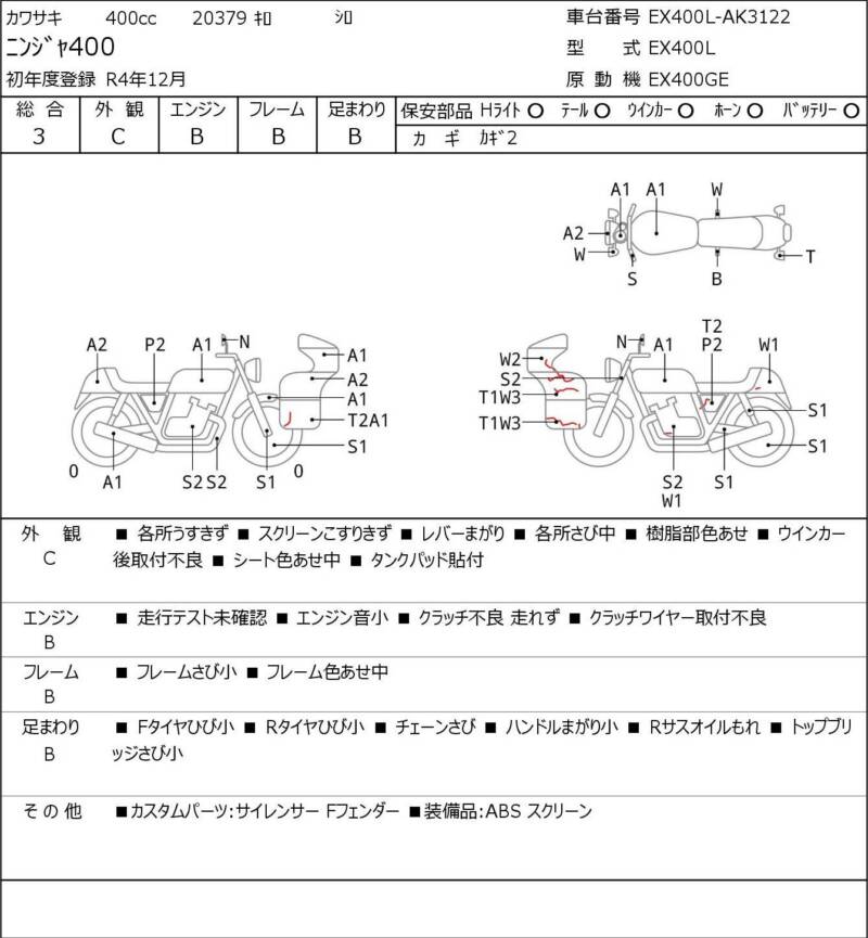 Карта повреждений