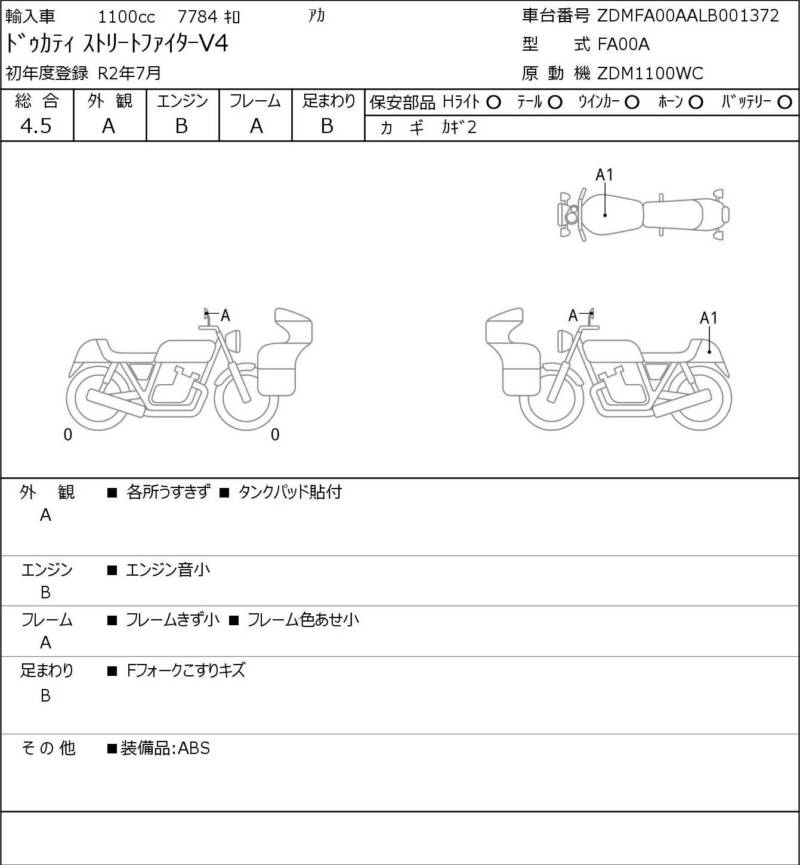 Карта повреждений