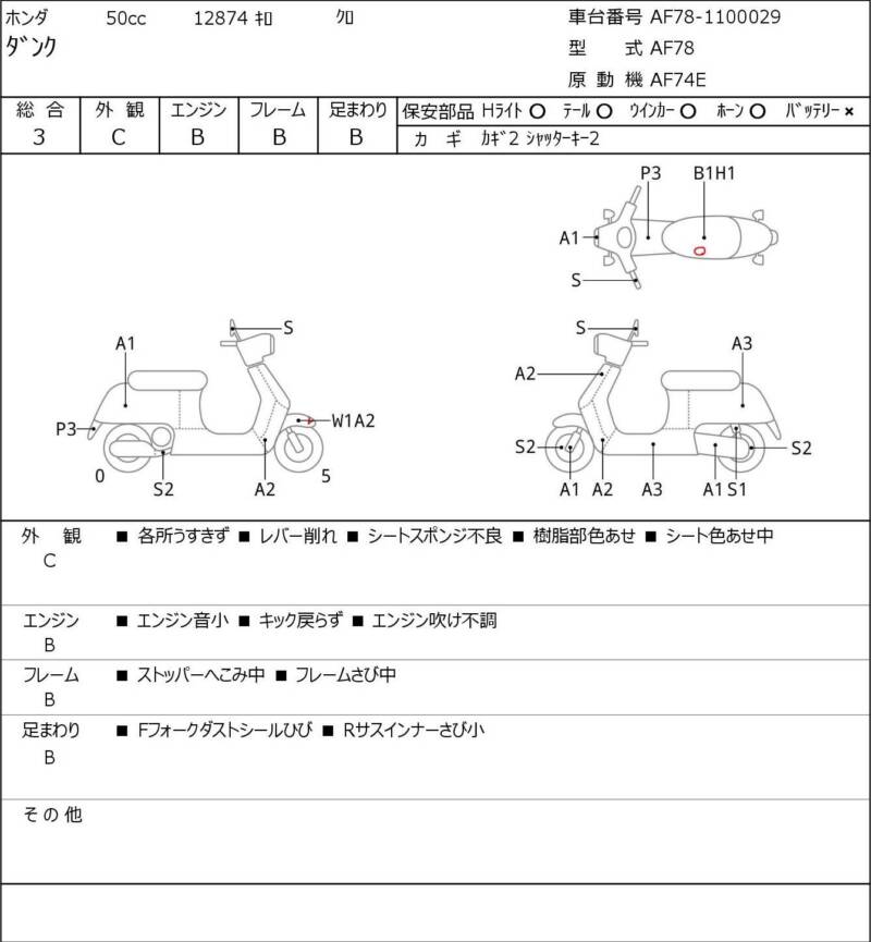 Карта повреждений
