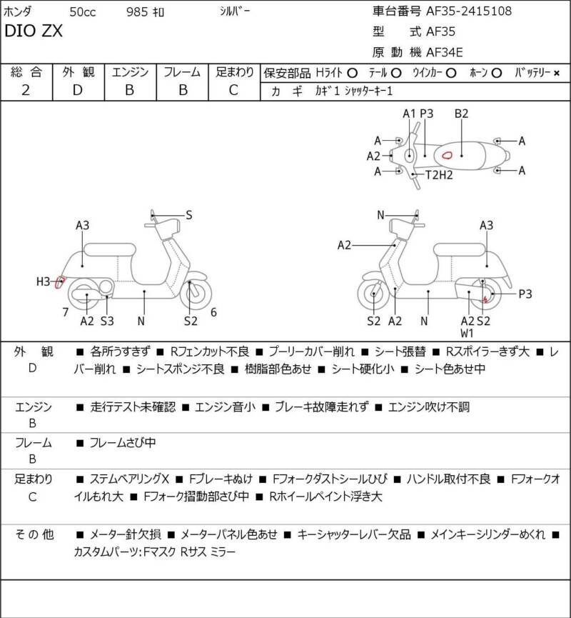 Карта повреждений