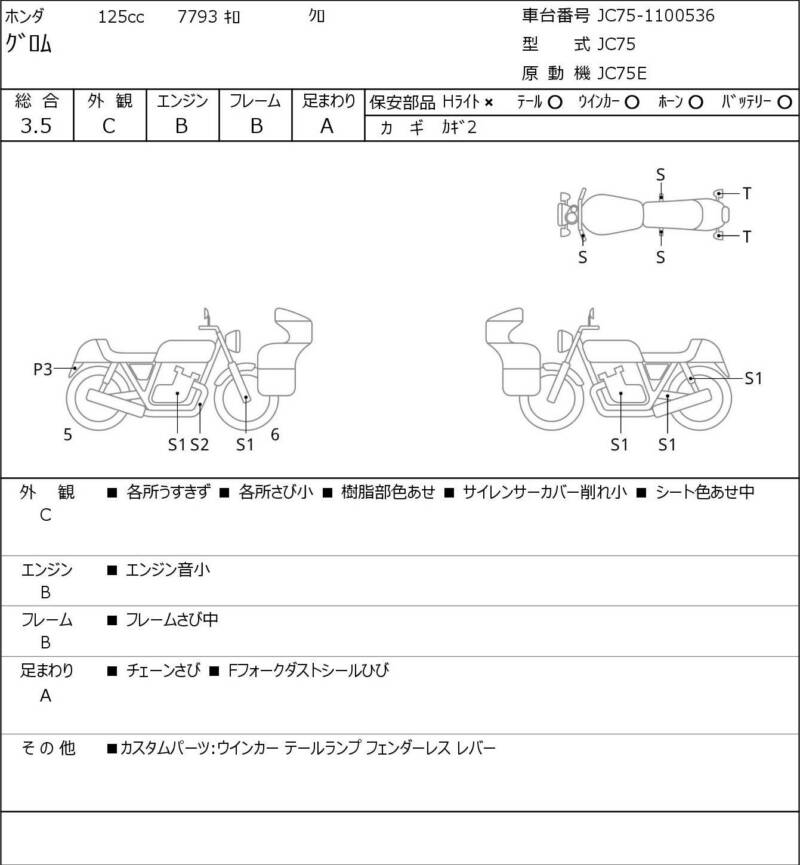 Карта повреждений