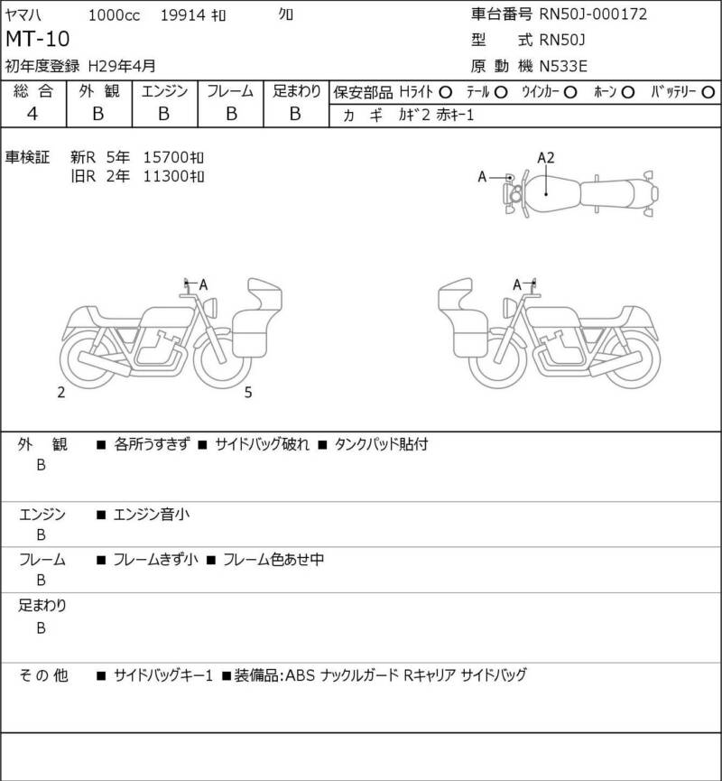 Карта повреждений