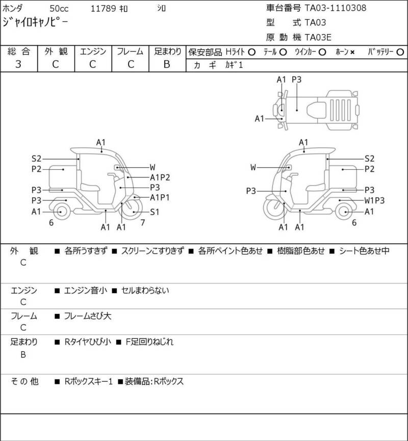 Карта повреждений
