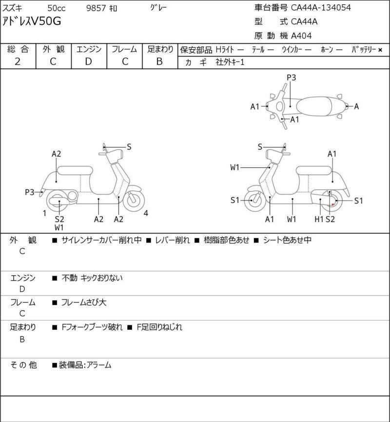 Карта повреждений