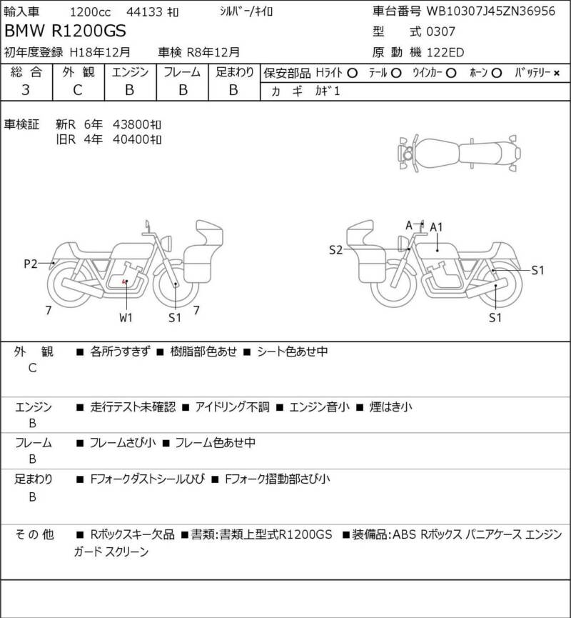 Карта повреждений