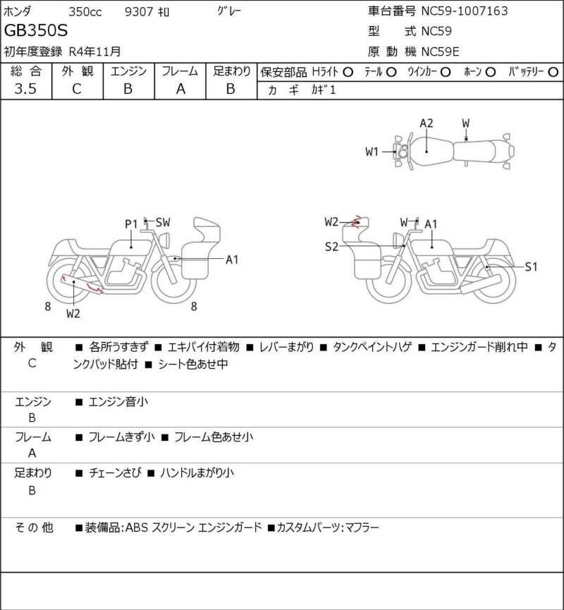 Карта повреждений