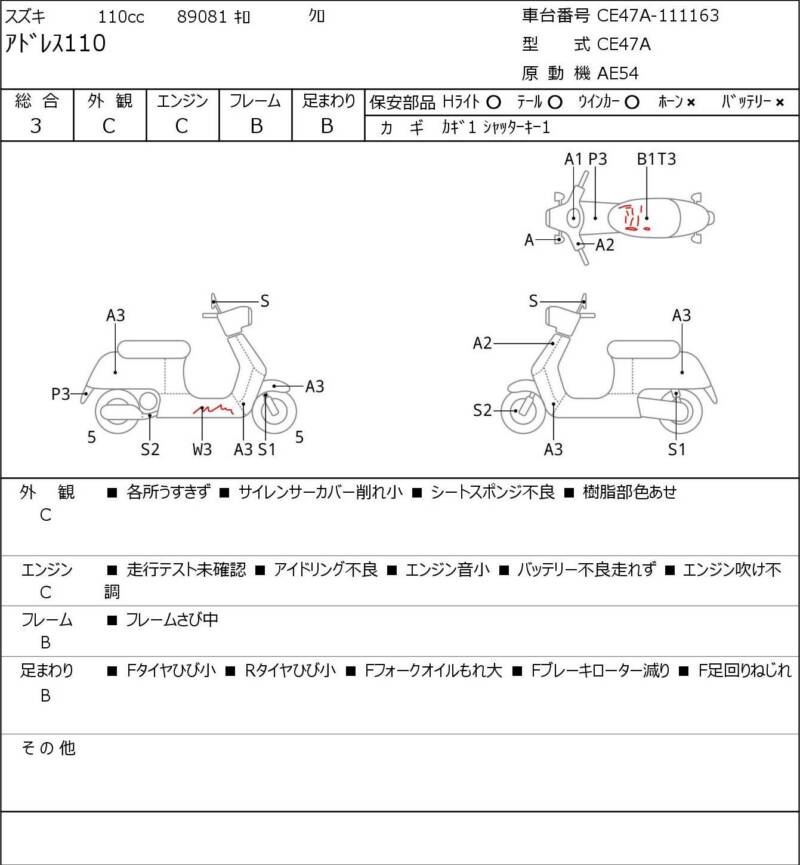 Карта повреждений