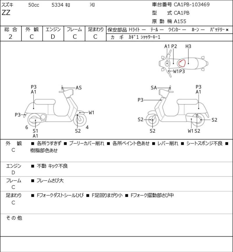 Карта повреждений