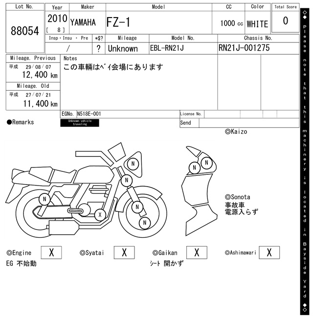 Карта повреждений