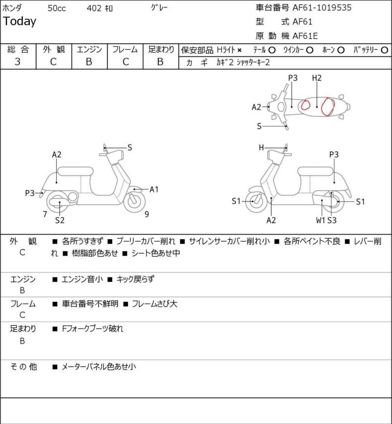 Карта повреждений