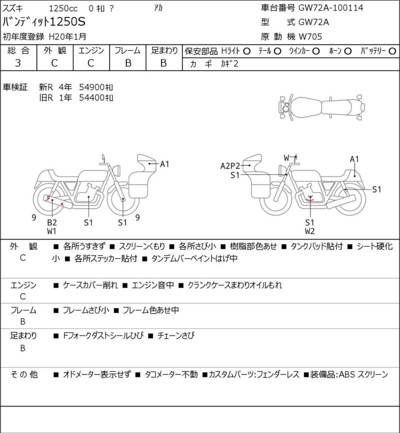 Карта повреждений