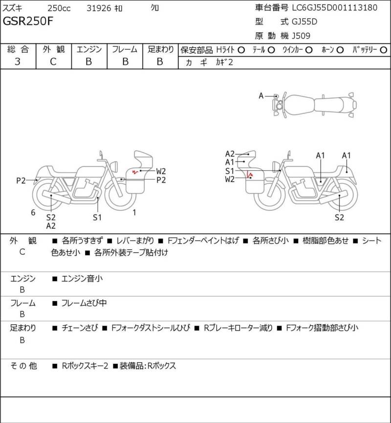 Карта повреждений