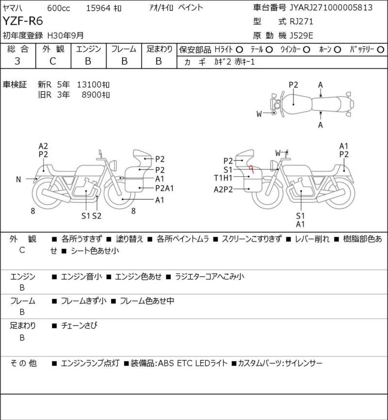 Карта повреждений